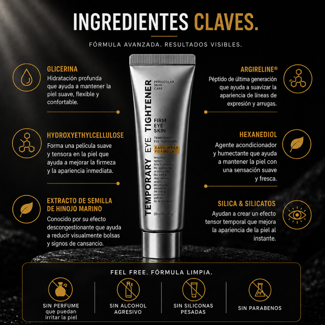 Crema de contorno de ojos tensor